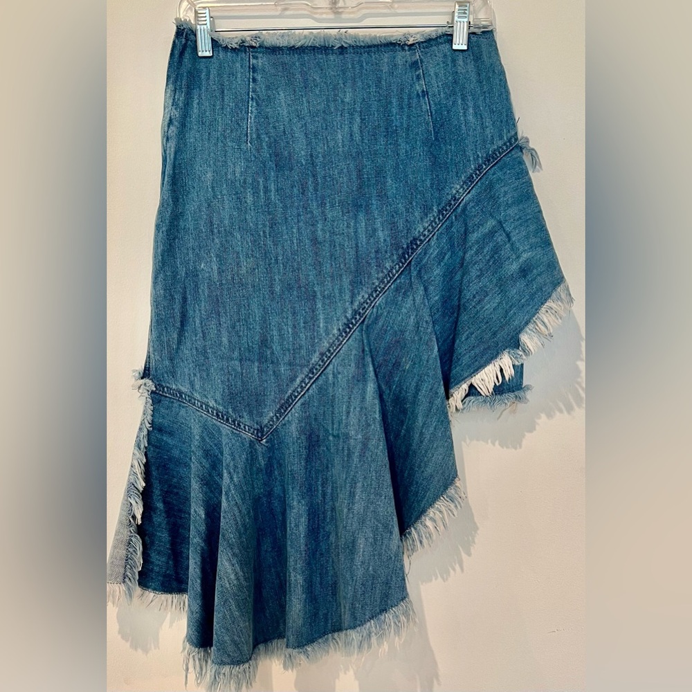 BLIMA BORAH asymmetrical denim skirt